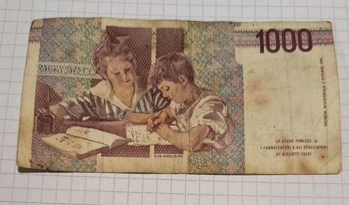 Banconota mille 1000 - mille, lire