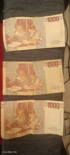 Banconota rara mille 1000 lire - rara,