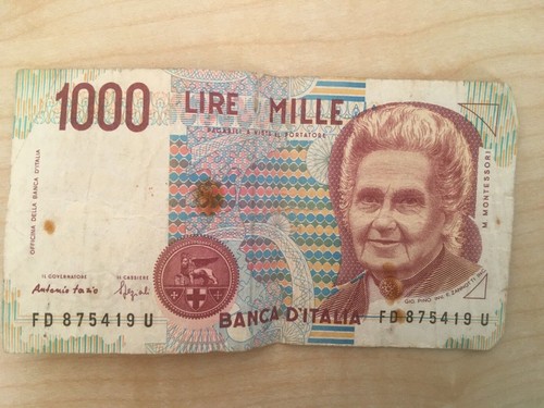 Banconota mille 1000 - banconota, lire