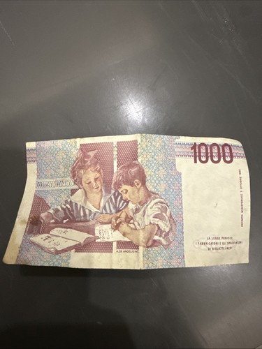 1000 lire montessori rara 3 - montessori,