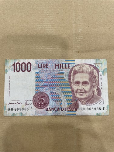 Banconota mille 1000 - mille, lire