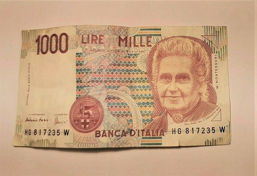 1000 lire raro montessori - lire,