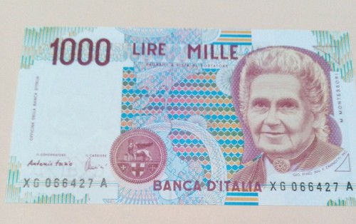 1000 lire montessori serie - lire,