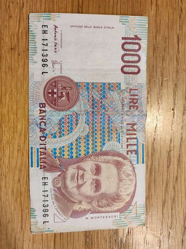 Banconota mille 1000 lire - banconota,