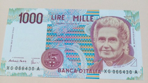 1000 lire montessori serie - montessori,
