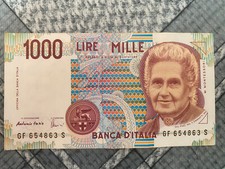 Banconota Mille 1000 Lire