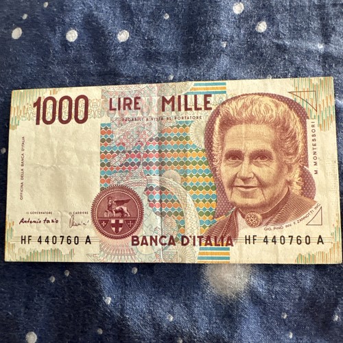 Banconota mille 1000 - mille, lire