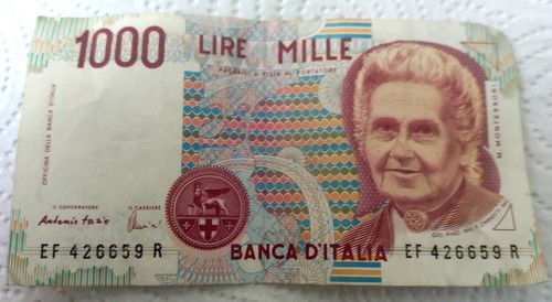 Banconota mille 1000 lire - banconota,