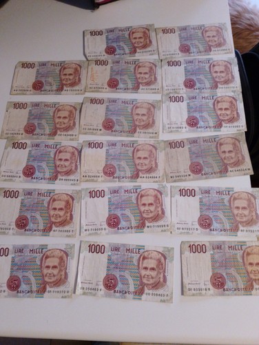 Banconota mille 1000 - banconota, lire