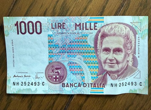 Banconota italia 1000 lire - banconota,