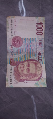 Banconota mille 1000 lire - banconota,