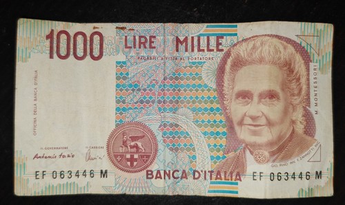 Banconota 1000 lire - 1000, m