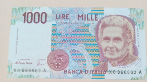 1000 lire montessori serie - lire,