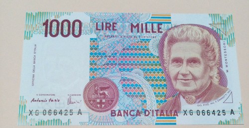 1000 lire montessori serie - lire,