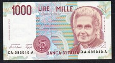 RARA 1000 LIRE MARIA