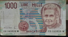 Banconota Lire 1000 Repubblica