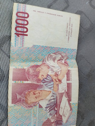 Banconota mille 1000 - 1000, lire