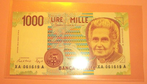 1000 lire montessori - montessori, serie