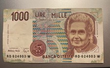 BANCONOTA MILLE 1000 LIRE
