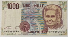 RARA BANCONOTA 1000 LIRE