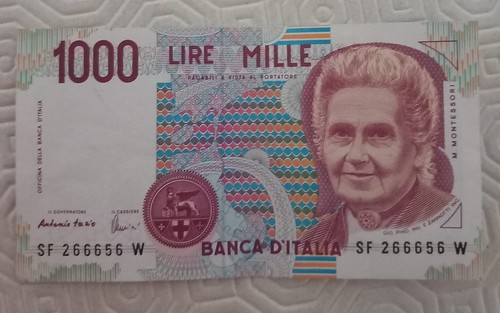Banconota rara mille 1000 lire - banconota,