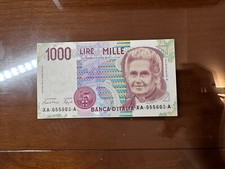 BANCONOTA LIRE 1000 MONTESSORI