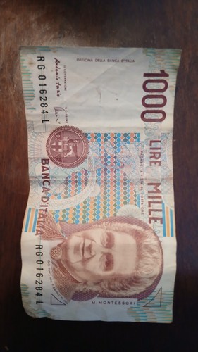 Banconota mille 1000 - mille, lire