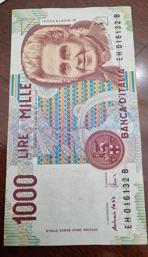 Italia banconota mille 1000 - italia,