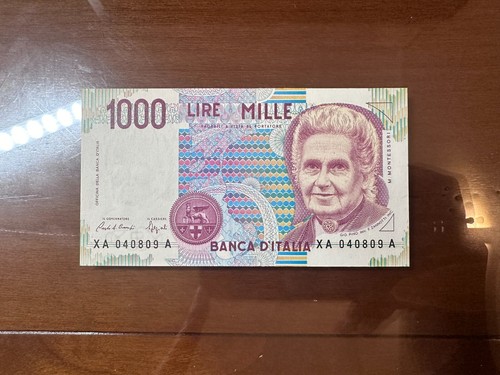 Banconota lire 1000 montessori - 1000,