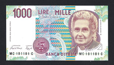 RARA 1000 LIRE MONTESSORI