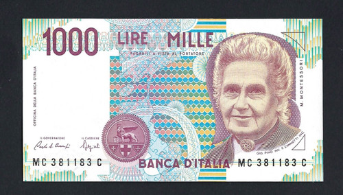 Rara 1000 lire montessori - lire,