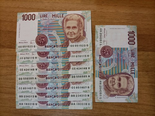 1000 lire maria montessori - 1000,