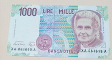 1000 LIRE MONTESSORI Serie