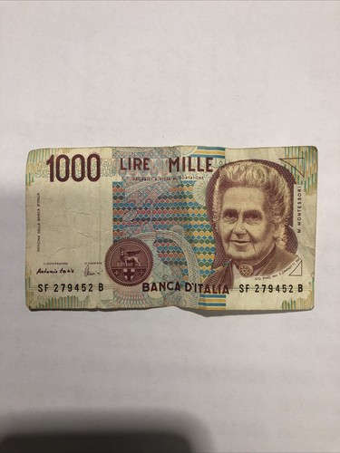 Banconota mille 1000 lire - banconota,