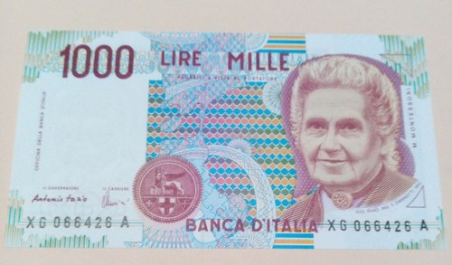 1000 lire montessori serie - lire,