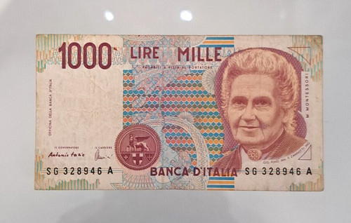Banconota mille 1000 lire - banconota,