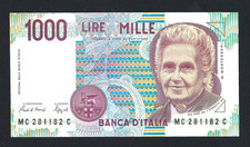 RARA 1000 LIRE MONTESSORI